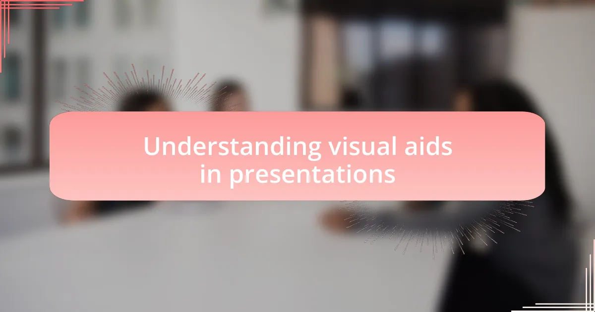 Understanding visual aids in presentations